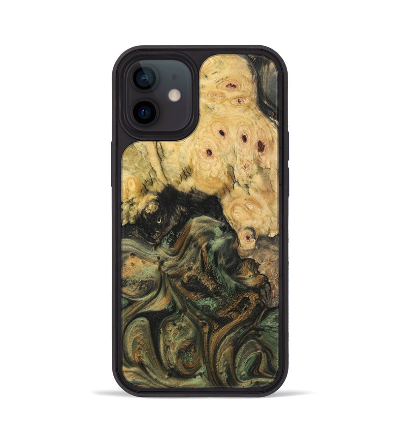 iPhone 12 Wood Phone Case - Bill (Green, 725497)