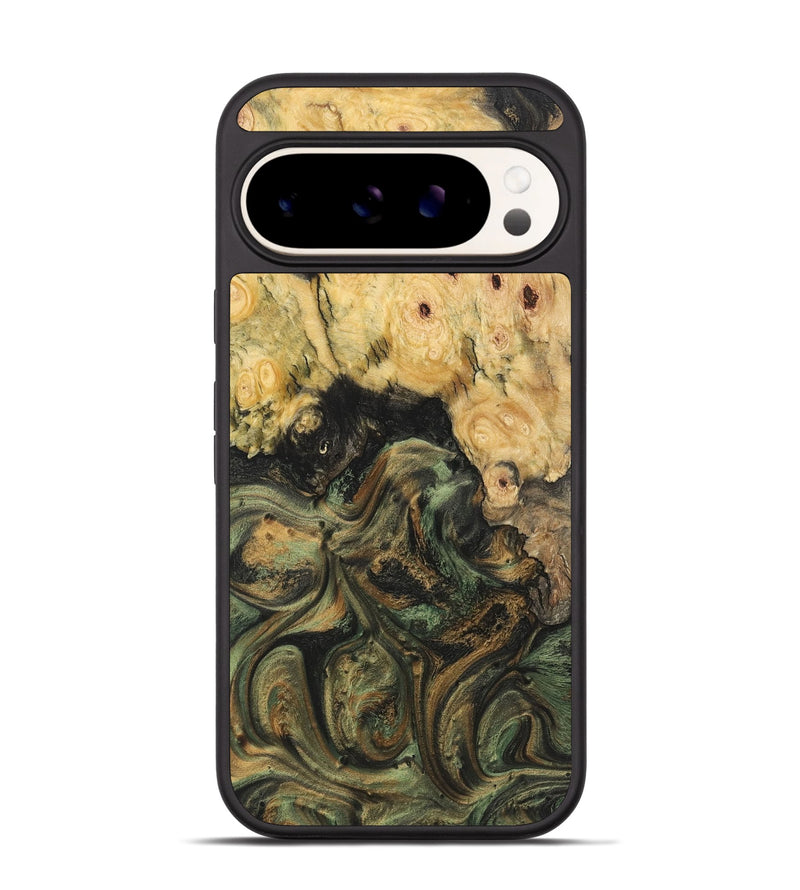 Pixel 9 Pro Wood Phone Case - Bill (Green, 725497)