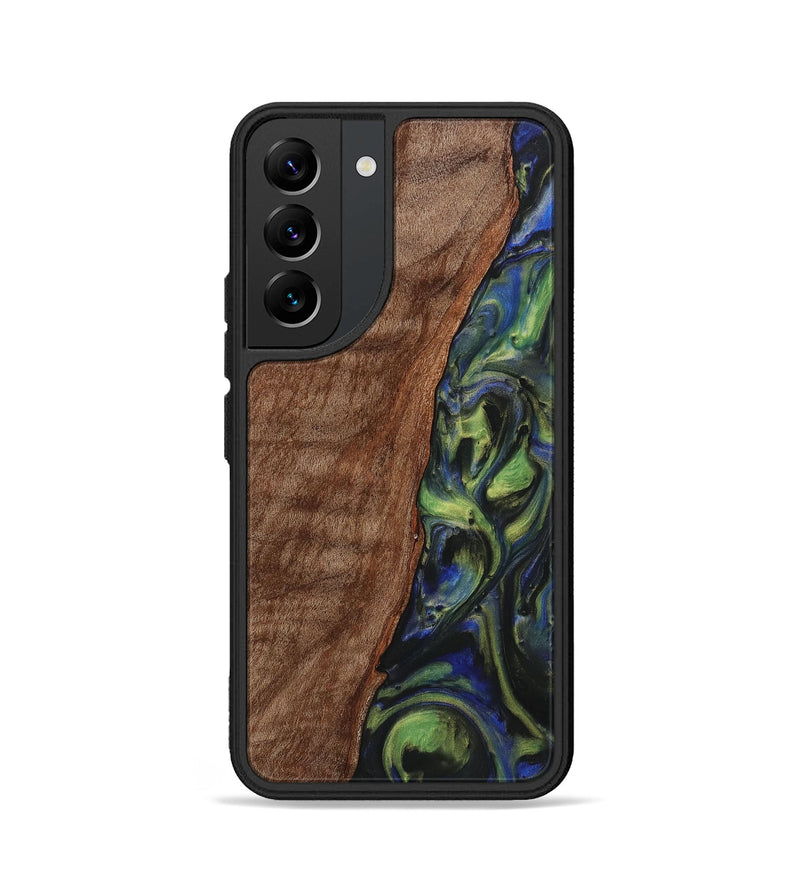 Galaxy S22 Wood Phone Case - Farrah (Green, 725535)