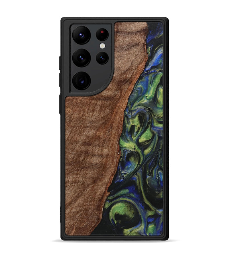 Galaxy S22 Ultra Wood Phone Case - Farrah (Green, 725535)