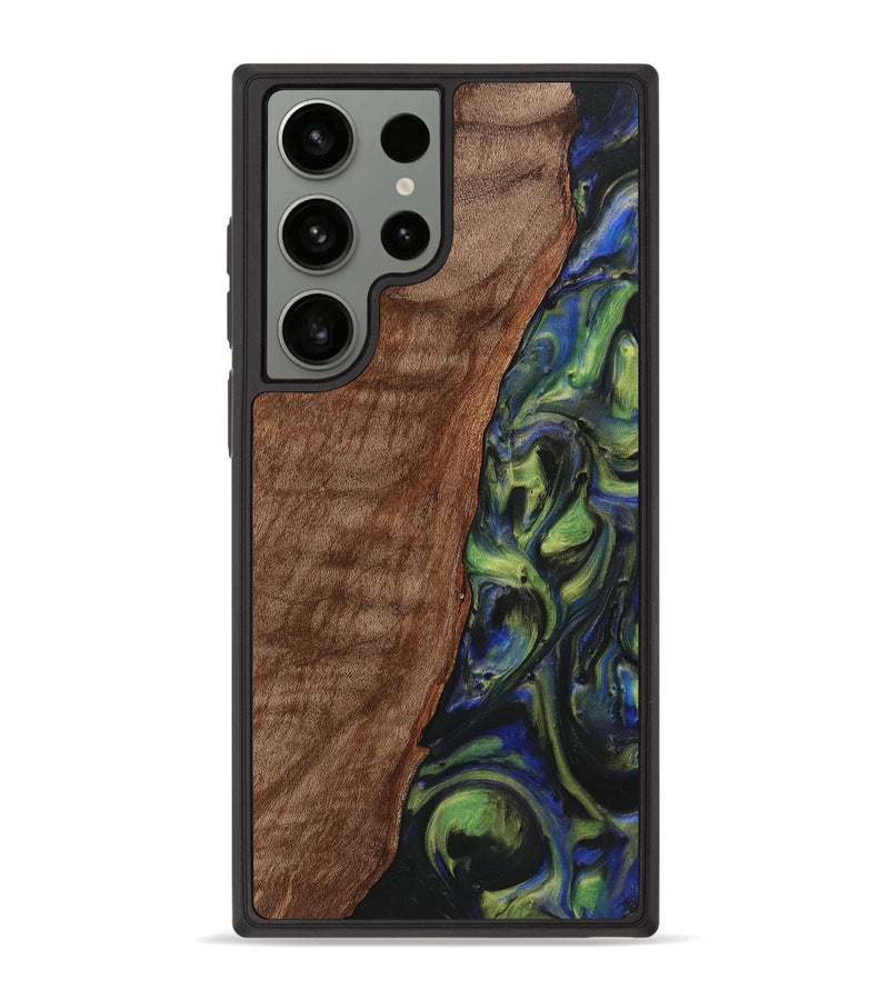 Galaxy S23 Ultra Wood Phone Case - Farrah (Green, 725535)