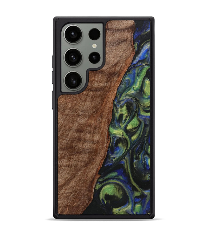 Galaxy S24 Ultra Wood Phone Case - Farrah (Green, 725535)