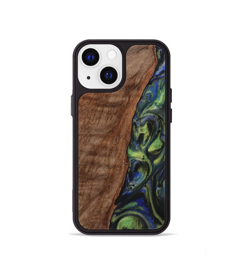 iPhone 13 mini Wood Phone Case - Farrah (Green, 725535)