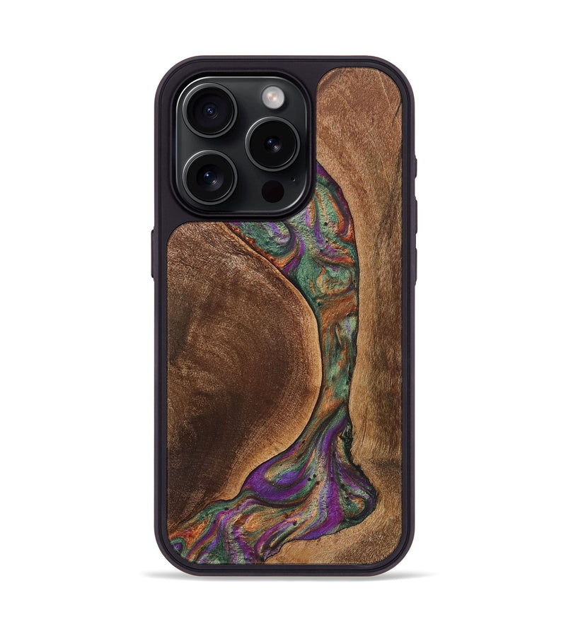 iPhone 15 Pro Wood Phone Case - Harry (Green, 725544)