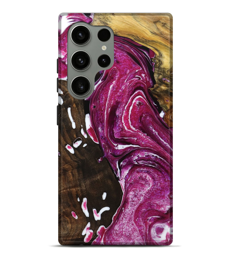 Galaxy S24 Ultra Wood Live Edge Phone Case - Rose (Purple, 725556)