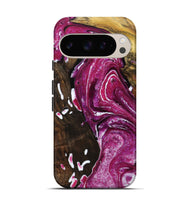 Pixel 9 Pro Wood Live Edge Phone Case - Rose (Purple, 725556)