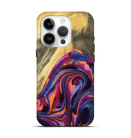 iPhone 15 Pro Wood Live Edge Phone Case - Luella (Purple, 725557)