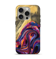 iPhone 16 Pro Wood Live Edge Phone Case - Luella (Purple, 725557)