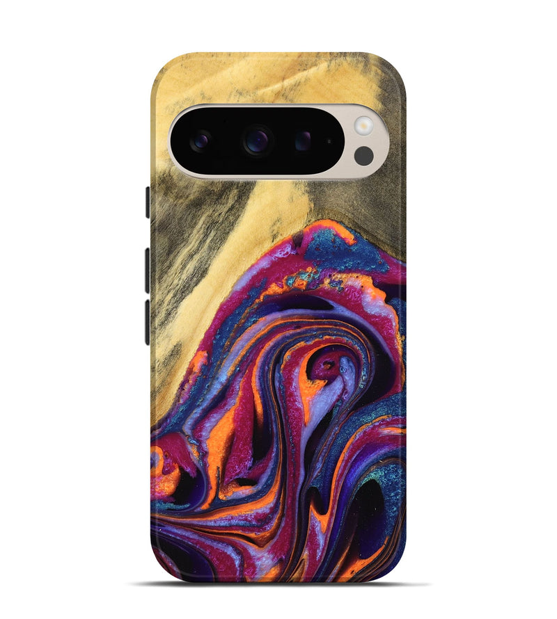 Pixel 9 Pro Wood Live Edge Phone Case - Luella (Purple, 725557)