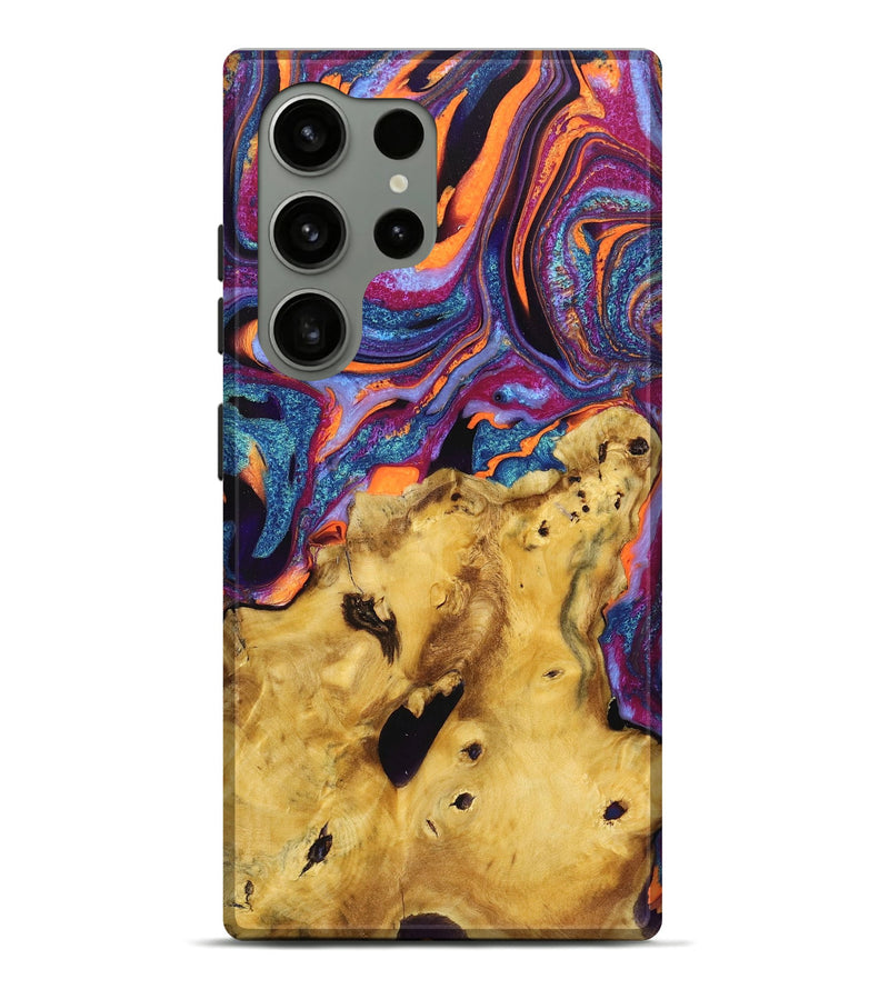 Galaxy S24 Ultra Wood Live Edge Phone Case - Mikaela (Purple, 725558)