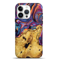 iPhone 15 Pro Max Wood Live Edge Phone Case - Mikaela (Purple, 725558)