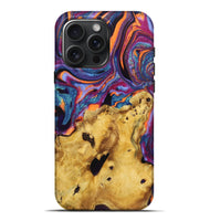 iPhone 16 Pro Max Wood Live Edge Phone Case - Mikaela (Purple, 725558)