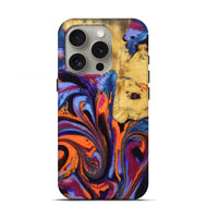 iPhone 16 Pro Wood Live Edge Phone Case - Beau (Purple, 725559)