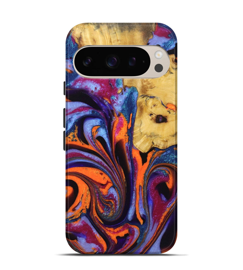 Pixel 9 Pro Wood Live Edge Phone Case - Beau (Purple, 725559)