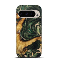 Pixel 9 Pro Wood Live Edge Phone Case - Teagan (Green, 725560)