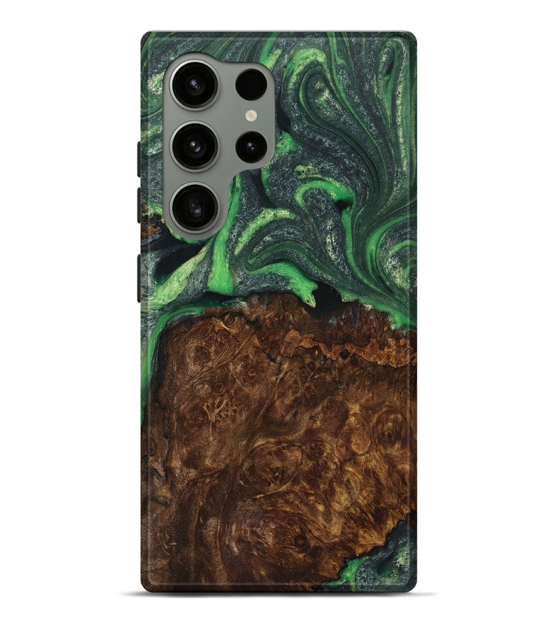 Galaxy S24 Ultra Wood Live Edge Phone Case - Myra (Green, 725561)