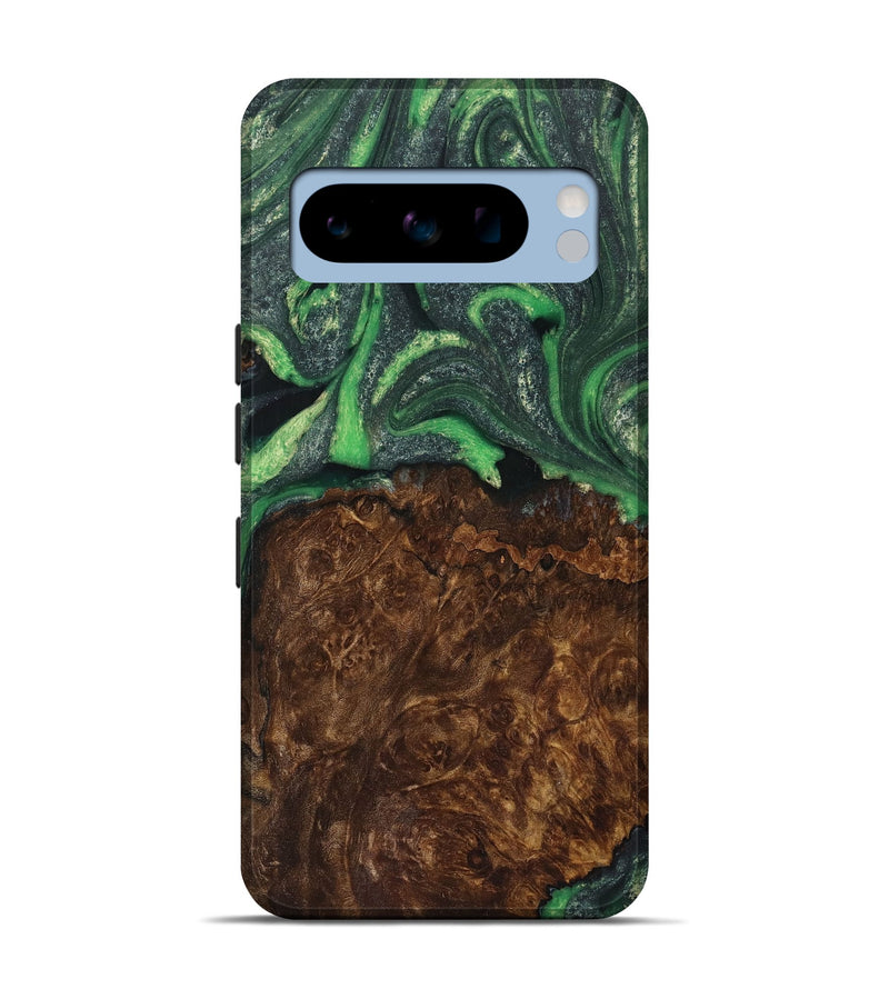 Pixel 8 Pro Wood Live Edge Phone Case - Myra (Green, 725561)