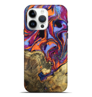 iPhone 15 Pro Max Wood Live Edge Phone Case - Jerome (Purple, 725563)