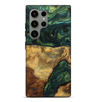 Galaxy S24 Ultra Wood Live Edge Phone Case - Donald (Green, 725565)