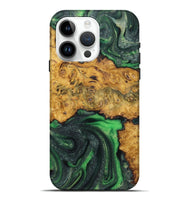 iPhone 15 Pro Max Wood Live Edge Phone Case - Regina (Green, 725567)