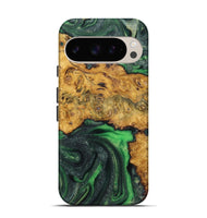 Pixel 9 Pro Wood Live Edge Phone Case - Regina (Green, 725567)