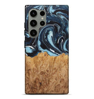 Galaxy S24 Ultra Wood Live Edge Phone Case - Alexander (Blue, 725576)