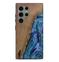 Galaxy S24 Ultra Wood Live Edge Phone Case - Gavin (Blue, 725578)