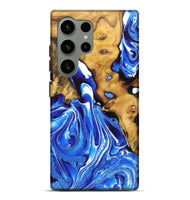 Galaxy S24 Ultra Wood Live Edge Phone Case - Benjamin (Blue, 725580)