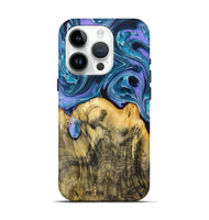 iPhone 15 Pro Wood Live Edge Phone Case - Jonathan (Purple, 725588)