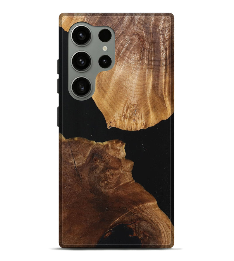 Galaxy S24 Ultra Wood Live Edge Phone Case - Ashton (Pure Black, 725592)