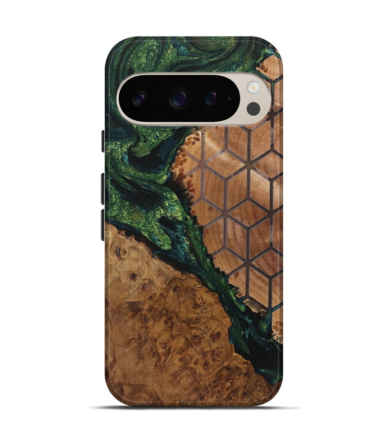 Pixel 9 Pro Wood Live Edge Phone Case - Bruce (Pattern, 725594)