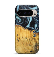 Pixel 9 Pro Wood Live Edge Phone Case - Sidney (Blue, 725600)