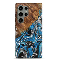 Galaxy S24 Ultra Wood Live Edge Phone Case - Alice (Blue, 725601)