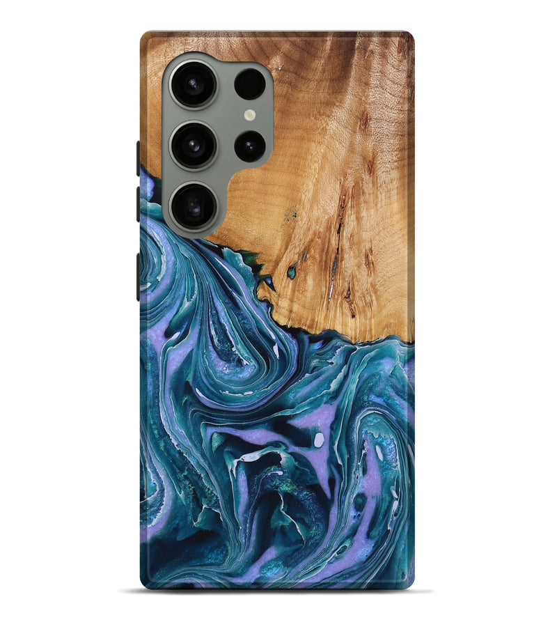 Galaxy S24 Ultra Wood Live Edge Phone Case - Chase (Purple, 725605)