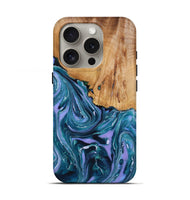 iPhone 16 Pro Wood Live Edge Phone Case - Chase (Purple, 725605)