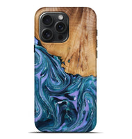 iPhone 16 Pro Max Wood Live Edge Phone Case - Chase (Purple, 725605)