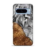 Pixel 8 Pro Wood Live Edge Phone Case - Patsy (Black & White, 725607)