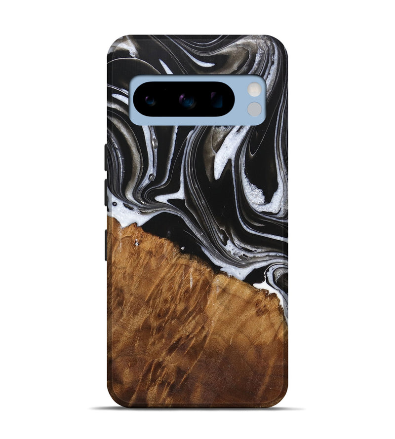 Pixel 8 Pro Wood Live Edge Phone Case - Staci (Black & White, 725609)