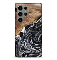 Galaxy S24 Ultra Wood Live Edge Phone Case - Lexi (Black & White, 725611)