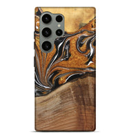 Galaxy S24 Ultra Wood Live Edge Phone Case - Daxton (Black & White, 725613)