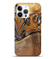 iPhone 15 Pro Max Wood Live Edge Phone Case - Daxton (Black & White, 725613)