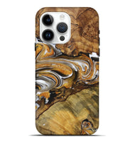 iPhone 15 Pro Max Wood Live Edge Phone Case - Terrance (Black & White, 725615)