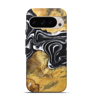 Pixel 9 Pro Wood Live Edge Phone Case - Ophelia (Black & White, 725617)