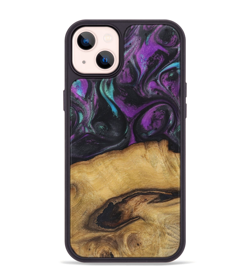 iPhone 14 Plus Wood Phone Case - Raquel (Purple, 725662)