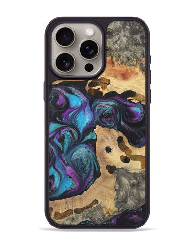 iPhone 15 Pro Max Wood Phone Case - Griffin (Purple, 725665)