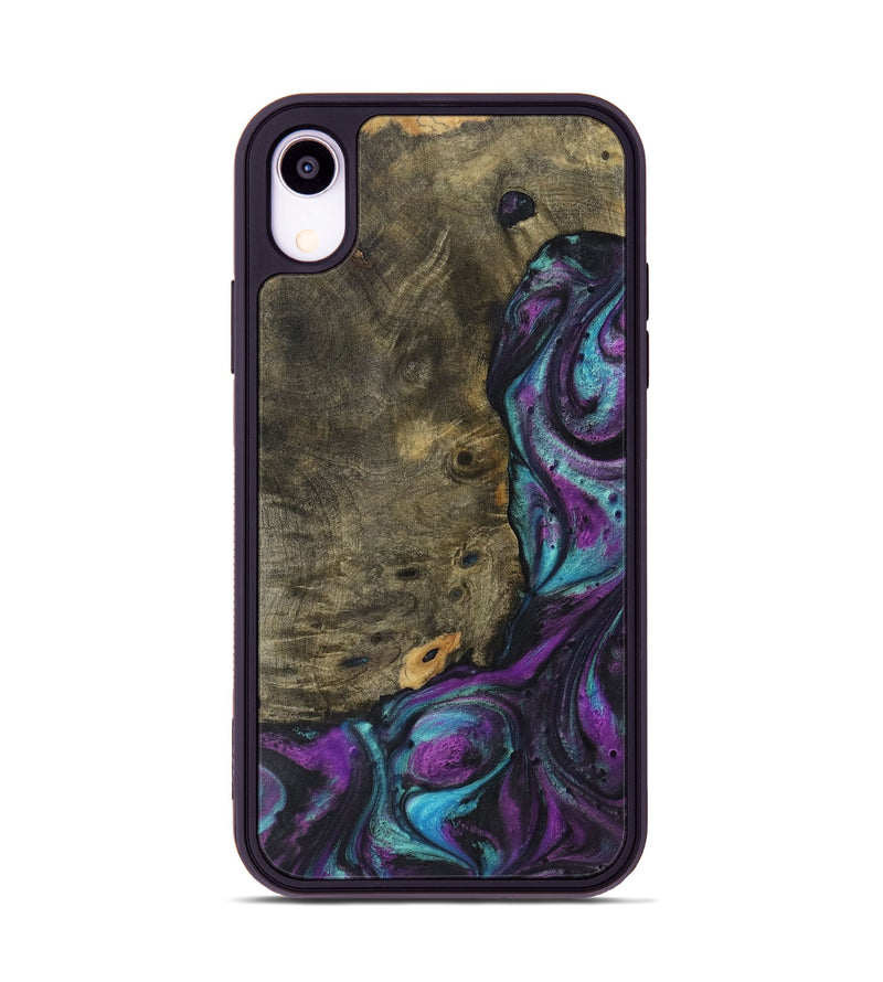 iPhone Xr Wood Phone Case - Alison (Purple, 725670)