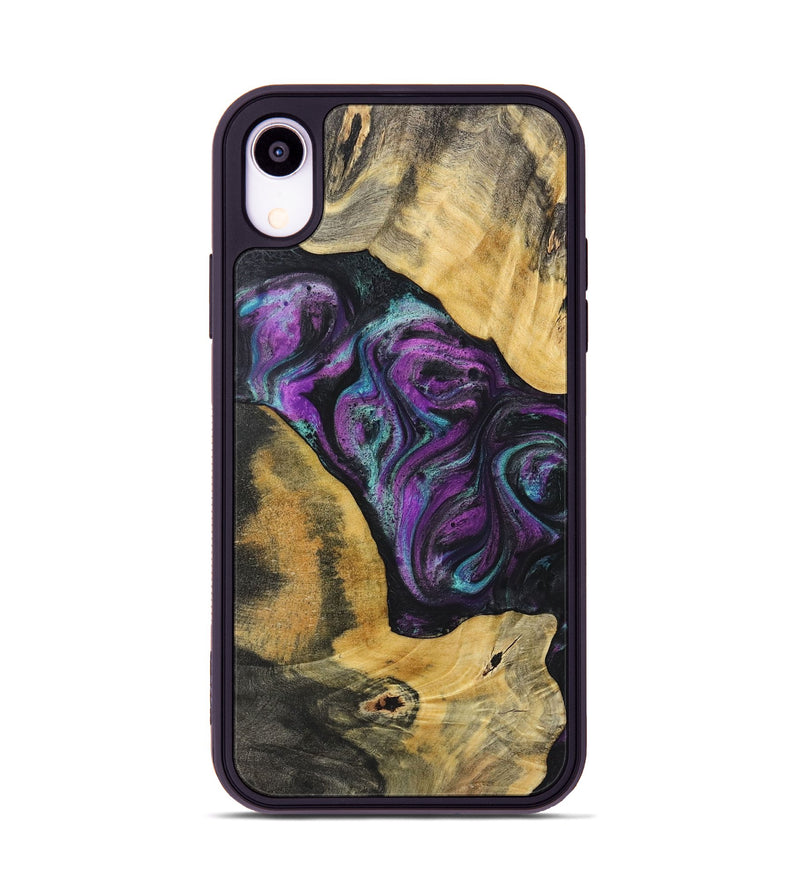 iPhone Xr Wood Phone Case - Ashton (Purple, 725677)