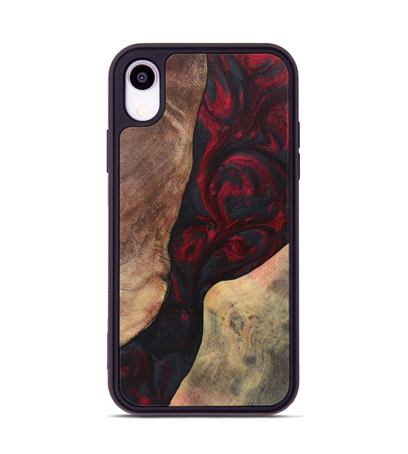 iPhone Xr Wood Phone Case - Kaitlin (Red, 725682)