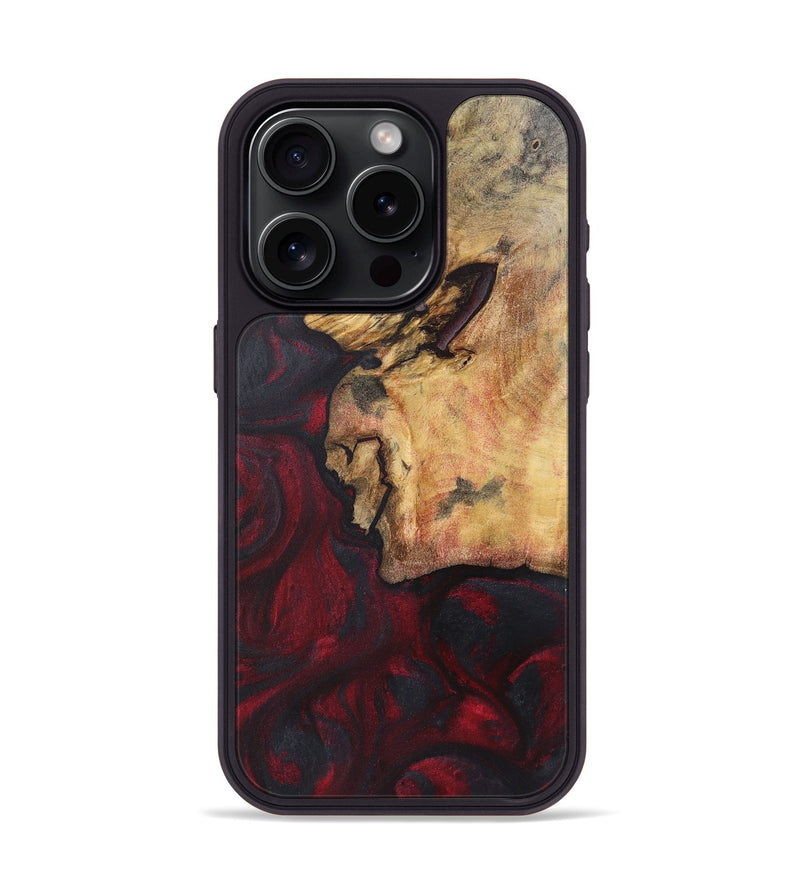 iPhone 15 Pro Wood Phone Case - Katherine (Red, 725684)