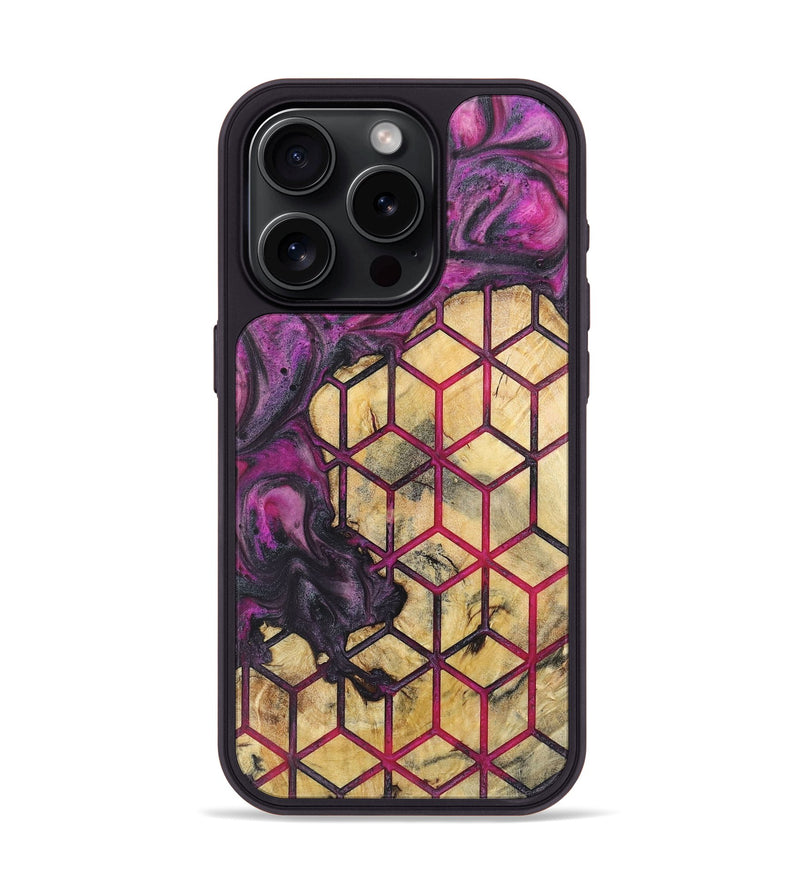 iPhone 15 Pro Wood Phone Case - Sharyn (Pattern, 725693)